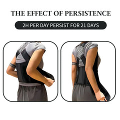 Back Brace Posture Support for Shoulder Straightener Adjustable Full Back Support Upper and Lower Back and Neck