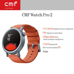 Watch Pro 2 Bluetooth Smartwatch – 1.32" AMOLED Screen, Fitness Tracker & 11-Day Battery
