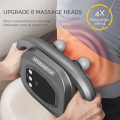 Fascial Massage Gun Electric Waist and Back Massager High-Frequency Vibration Muscle Relaxation Electric Shoulder Massage Gun