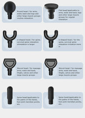Booster V3 Massage Gun Mini Electric Body Massager Back Portable Muscle Fascia Gun Fitness Hot Compress 6 Gears