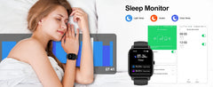 Smart Watch, 1.85" Sports Watch for IP68 Waterproof, 110+ Sport Modes, Fitness Activity Tracker, Ultra Thin Watch.
