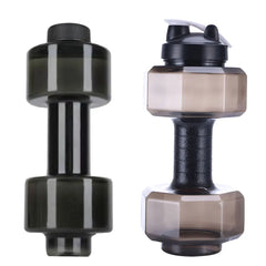 Camping Water Bottle Cycling Sport PET Dumbbell Shape Gym Outdoor Fitness Kettle for Easy Safety Working-out Decor
