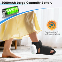 New Wireless Air Pressure Ankle Massager Electric Heating Vibration Massage Airbag Compression Foot Ankle Muscle Relaxation Care