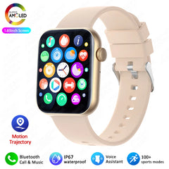 ChiBear Bluetooth Call Smartwatch Women 1.9" HD Display Support 120+ Sports Modes Heart Rate IP68 Waterproof Smart Watch ECG+PPG