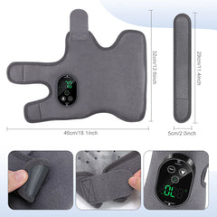 Electric Cordless Heated Ankle Guard Massager for Right or Left Foot Vibration Massage Wristband Hot Compress Ankle Wrist Brace