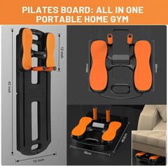 Foldable Pilates Reformer Board – Portable Full Body Balance Training Equipment for Home Gym & Core Workouts