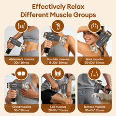 Fascia Massage Gun – Deep Tissue Percussion Massager with 11 Massage Heads | 99 Speed Levels | Rechargeable Muscle Recovery Gun