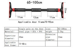 Large Door Horizontal Bar Steel Adjustable Training Bars For Home Sport Workout Pull Up Arm Training Sit Up Bar Fitness Equipm