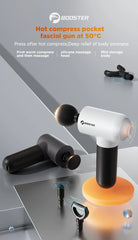 Booster V3 Massage Gun Mini Electric Body Massager Back Portable Muscle Fascia Gun Fitness Hot Compress 6 Gears