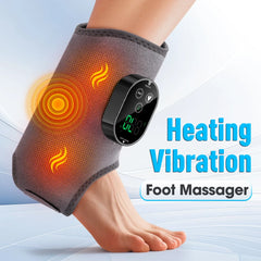 Electric Cordless Heated Ankle Guard Massager for Right or Left Foot Vibration Massage Wristband Hot Compress Ankle Wrist Brace