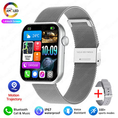 ChiBear Bluetooth Call Smartwatch Women 1.9" HD Display Support 120+ Sports Modes Heart Rate IP68 Waterproof Smart Watch ECG+PPG