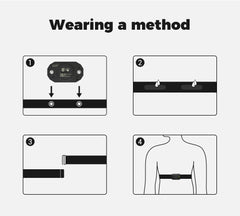 H808S Heart Rate Sensor Chest Strap HRM Monitor ANT+ Bluetooth With IP67 for Peloton Zwift DDP Yoga Wahoo Polar Beat