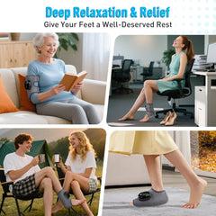 Electric Cordless Heated Ankle Guard Massager for Right or Left Foot Vibration Massage Wristband Hot Compress Ankle Wrist Brace