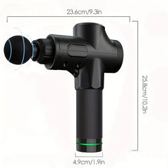Fascial Massage Gun Electric Waist and Back Massager High-Frequency Vibration Muscle Relaxation Electric Shoulder Massage Gun