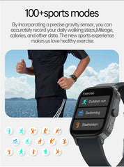 New Smart Watch Man 1000mAh Long Standby Outdoor Smartwatch Men IP68 Waterproof Heart Rate Sport BT Call Big Battery Smart Watch