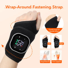 Electric Cordless Heated Ankle Guard Massager for Right or Left Foot Vibration Massage Wristband Hot Compress Ankle Wrist Brace