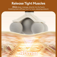 Fascia Massage Gun – Deep Tissue Percussion Massager with 11 Massage Heads | 99 Speed Levels | Rechargeable Muscle Recovery Gun