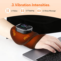 Electric Cordless Heated Ankle Guard Massager for Right or Left Foot Vibration Massage Wristband Hot Compress Ankle Wrist Brace