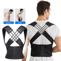 Back Brace Posture Support for Shoulder Straightener Adjustable Full Back Support Upper and Lower Back and Neck