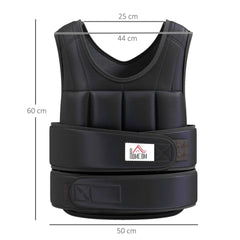15KG Adjustable Running Weight Vest with 38 Weight Bags – Fitness Vest for Men & Women