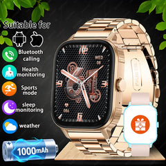 New Smart Watch Man 1000mAh Long Standby Outdoor Smartwatch Men IP68 Waterproof Heart Rate Sport BT Call Big Battery Smart Watch