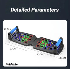 Portable Multifunctional Push Up Board Fitness and Muscle Training Device Home Workout Set Foldable Push Up Bar Resistance
