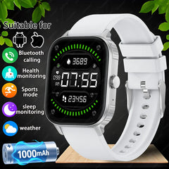 New Smart Watch Man 1000mAh Long Standby Outdoor Smartwatch Men IP68 Waterproof Heart Rate Sport BT Call Big Battery Smart Watch