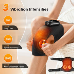 KneeRelief Pro™ Heated Massage Wrap – Rechargeable Heat & Vibration Therapy