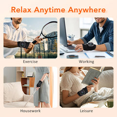 Electric Cordless Heated Ankle Guard Massager for Right or Left Foot Vibration Massage Wristband Hot Compress Ankle Wrist Brace
