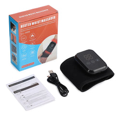 Electric Cordless Heated Ankle Guard Massager for Right or Left Foot Vibration Massage Wristband Hot Compress Ankle Wrist Brace