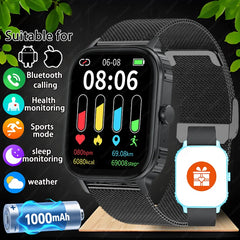 New Smart Watch Man 1000mAh Long Standby Outdoor Smartwatch Men IP68 Waterproof Heart Rate Sport BT Call Big Battery Smart Watch