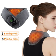 Electric Cordless Heated Ankle Guard Massager for Right or Left Foot Vibration Massage Wristband Hot Compress Ankle Wrist Brace