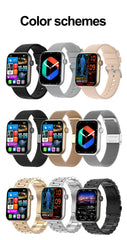 ChiBear Bluetooth Call Smartwatch Women 1.9" HD Display Support 120+ Sports Modes Heart Rate IP68 Waterproof Smart Watch ECG+PPG