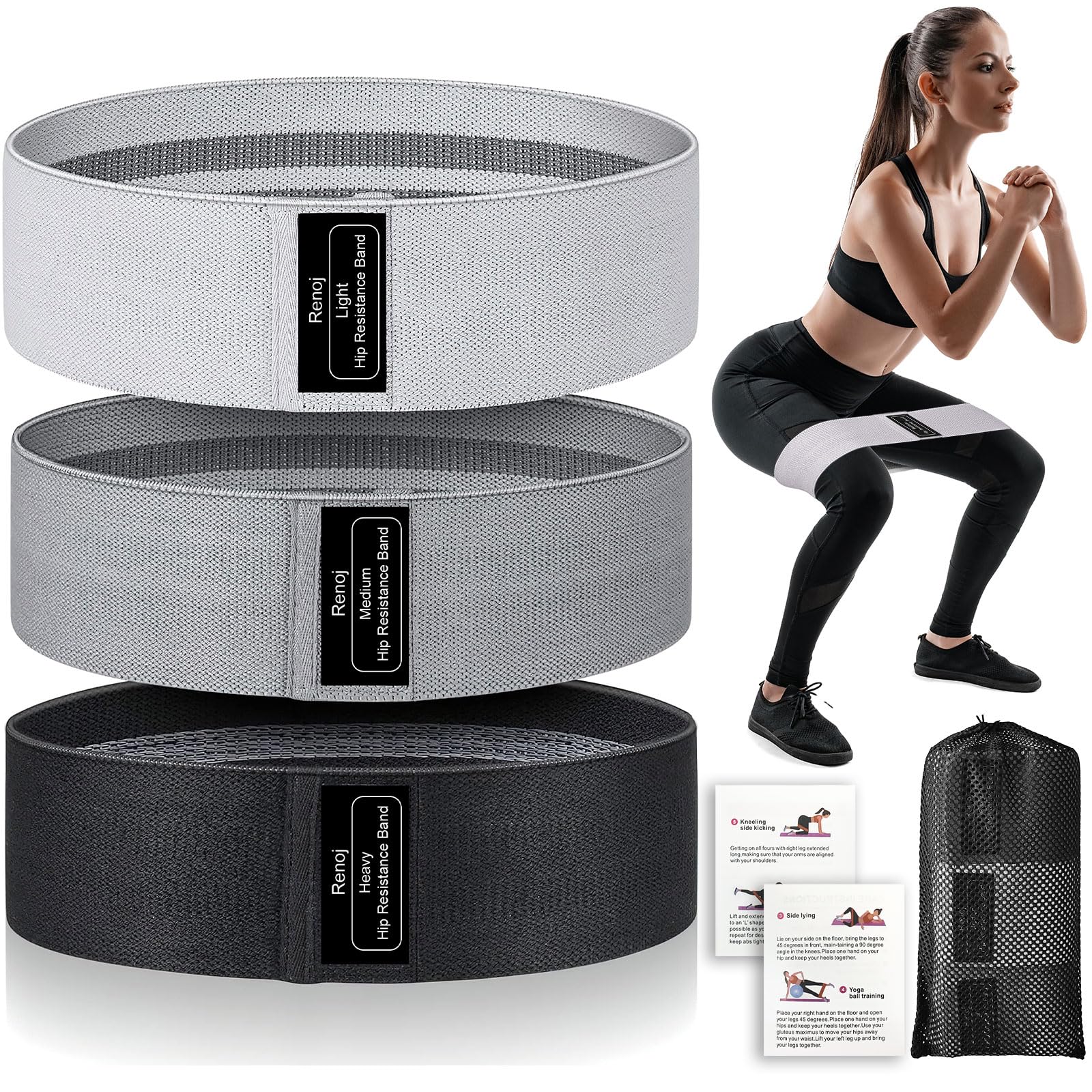Renoj Flex Stretch Bands Set for Fitness Enthusiasts