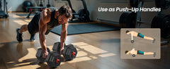 10kg Adjustable Dumbbell & Barbell Set – Home Gym Strength Training Weights
