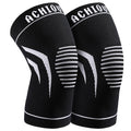 Achiou Athletic Knee Braces (2-Pack) - Pain Relief Compression Sleeves for Running and Workouts - Breathable