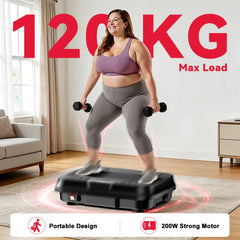 Vibration Plate Exercise Machine 9 Programs 250 Intensity Levels Home Full Body Workout Muscle Building Massager Sports Device