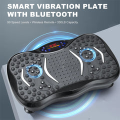 Bluetooth Vibration Plate Exercise Machine for Home Fitness – Whole Body Workout, Fat Burning & Body Toning Platform