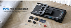 MERACH T12B1 Foldable Incline Treadmill – Bluetooth Home Running Machine with 6% Incline, LED Display & APP Connectivity