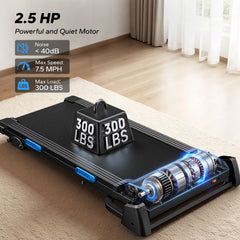 MERACH T12B1 Foldable Incline Treadmill – Bluetooth Home Running Machine with 6% Incline, LED Display & APP Connectivity