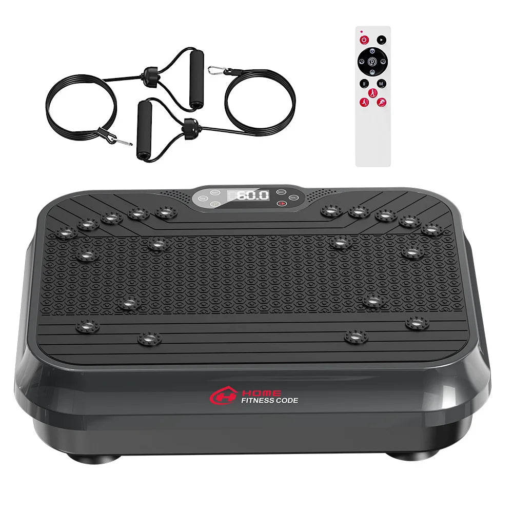 Vibration Plate Exercise Machine 9 Programs 250 Intensity Levels Home Full Body Workout Muscle Building Massager Sports Device