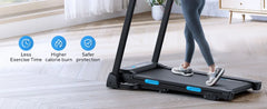 MERACH T12B1 Foldable Incline Treadmill – Bluetooth Home Running Machine with 6% Incline, LED Display & APP Connectivity