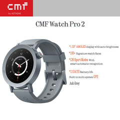 Watch Pro 2 Bluetooth Smartwatch – 1.32" AMOLED Screen, Fitness Tracker & 11-Day Battery