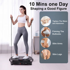 Bluetooth Vibration Plate Exercise Machine for Home Fitness – Whole Body Workout, Fat Burning & Body Toning Platform