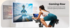 Bluetooth Exercise Bike – Quiet Indoor Cycling Bike with Fitness App & 136kg User Capacity