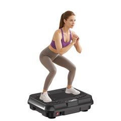 Vibration Plate Exercise Machine 9 Programs 250 Intensity Levels Home Full Body Workout Muscle Building Massager Sports Device