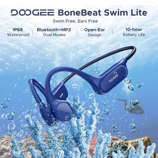 BoneBeat Swim Lite™ Bone Conduction Sports Headphones – Waterproof Bluetooth Earphones for Swimming, Running & Outdoor Fitness