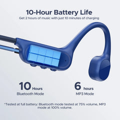 BoneBeat Swim Lite™ Bone Conduction Sports Headphones – Waterproof Bluetooth Earphones for Swimming, Running & Outdoor Fitness