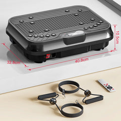 Vibration Plate Exercise Machine 9 Programs 250 Intensity Levels Home Full Body Workout Muscle Building Massager Sports Device