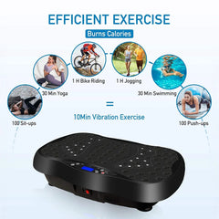 Bluetooth Vibration Plate Exercise Machine for Home Fitness – Whole Body Workout, Fat Burning & Body Toning Platform